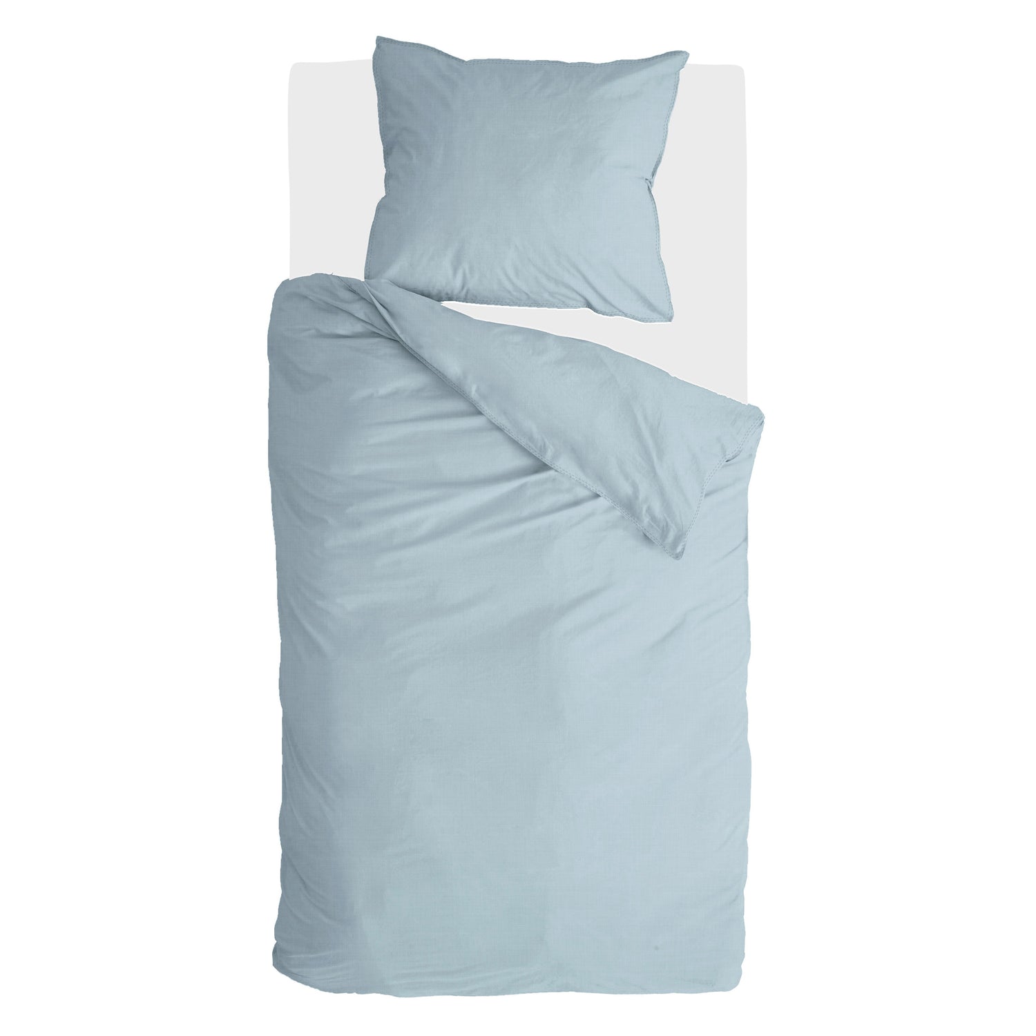 Walra Vintage Cotton Dekbedovertrek 140 x 220/240 cm - Jeans blauw