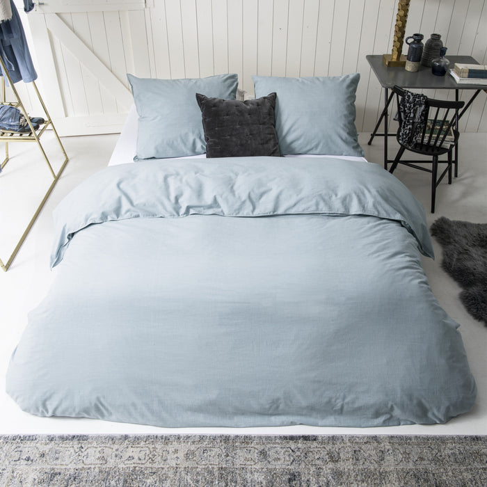 Walra Vintage Cotton Dekbedovertrek 200 x 220/240 cm - Jeans blauw