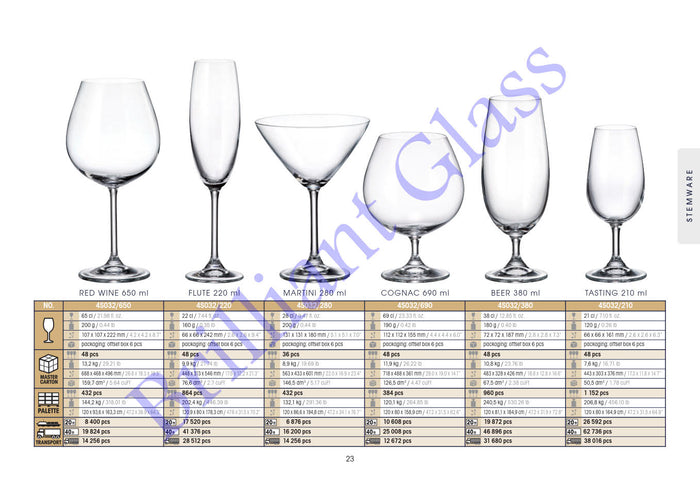 Cognac glazen COLIBRI 690ml. (6 stuk)