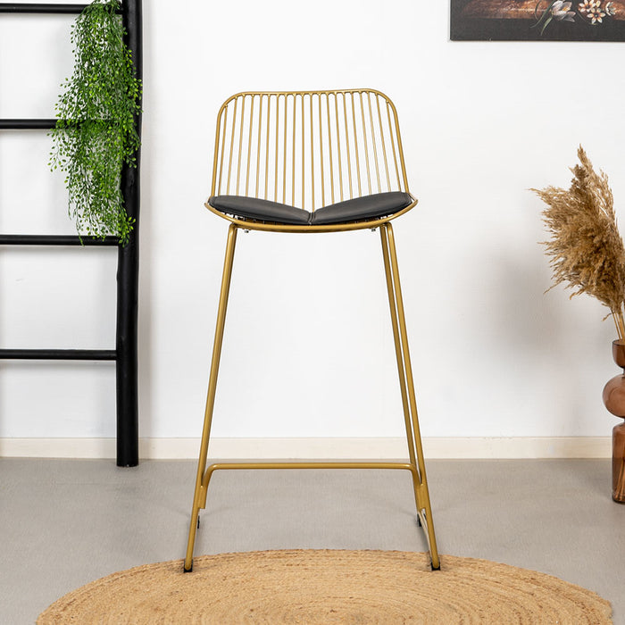 Livin24 Design barkruk Jenny goud 67 cm