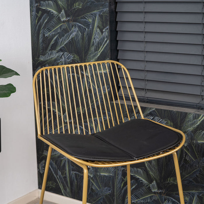 Livin24 Design barkruk Jenny goud 67 cm