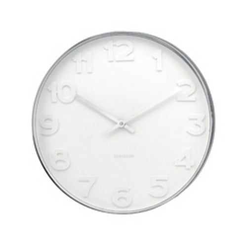 Karlsson Mr. White Numbers Wandklok Ø 51 cm