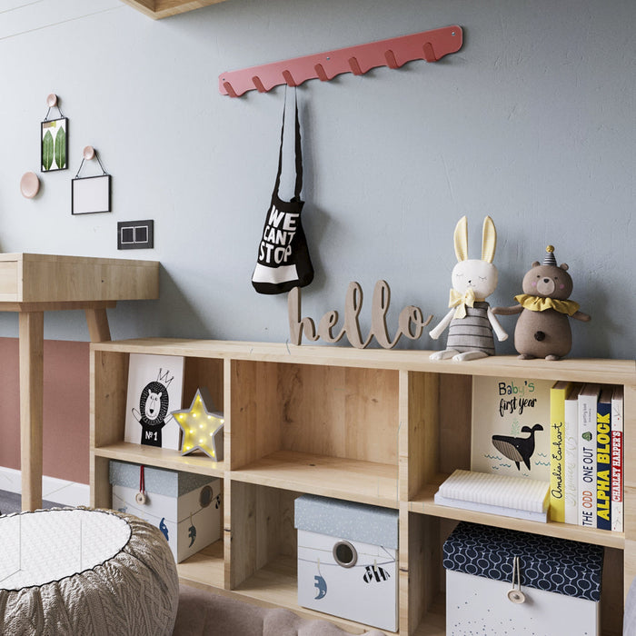 Gorillz Rounded Seven - Wandkapstok - 67 x 6 x 7,8 mm - Rood