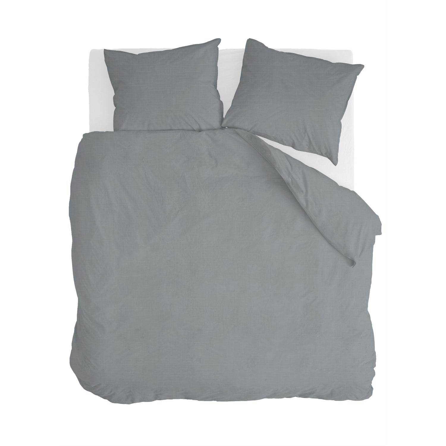 Walra Vintage Cotton Dekbedovertrek 200 x 220/240 cm - Elephant grey