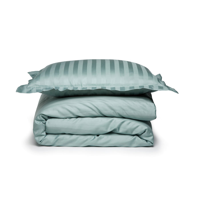 Damai dekbedovertrek katoen-satijn - 240 x 240|220cm - Mist Groen