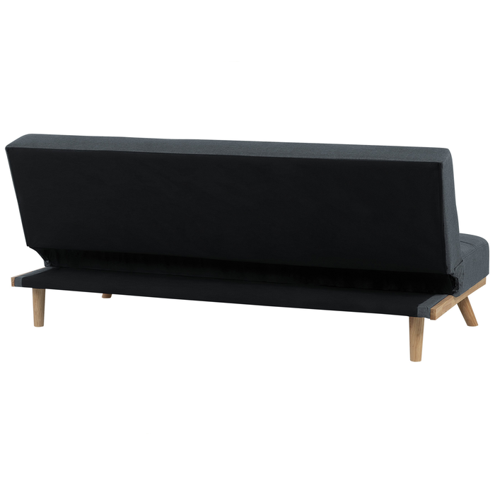 Beliani - FROYA - Slaapbank 3-zits - Donkergrijs - Polyester