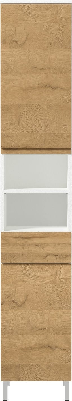 Germania Torrance Badkamerkast Hoog Wit | Eiken