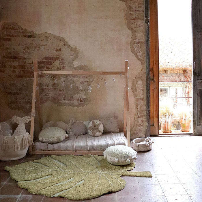 Lorena Canals Vloerkleed Monstera Olive 120 x 180 cm