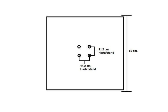 Platinum Challenger Premium T1 3x3 m - Havanna Taupe met voet en hoes
