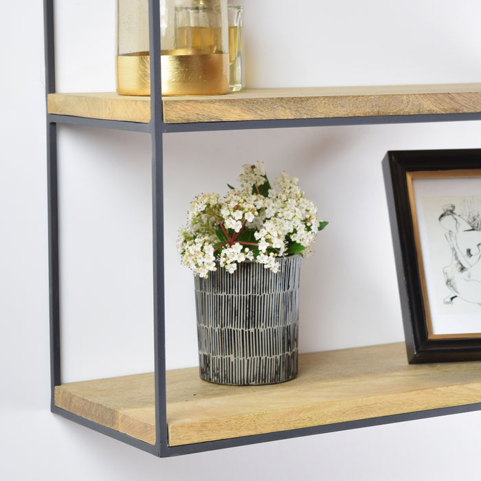 LOFT42 Wally Wandrek met Mangohout - Metaal - 45x45x18