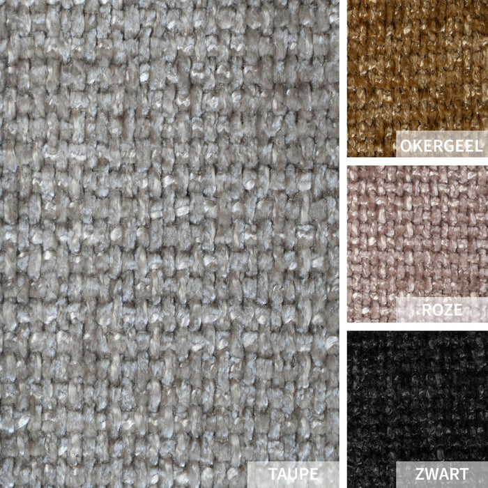 Bronx71 Sierkussen Feline chenille stof taupe 45 x 45 cm