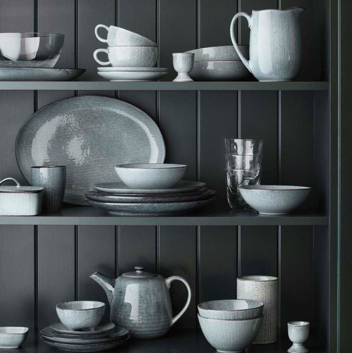 Broste Copenhagen Nordic Serviesset 12-delig - Blauwgrijs