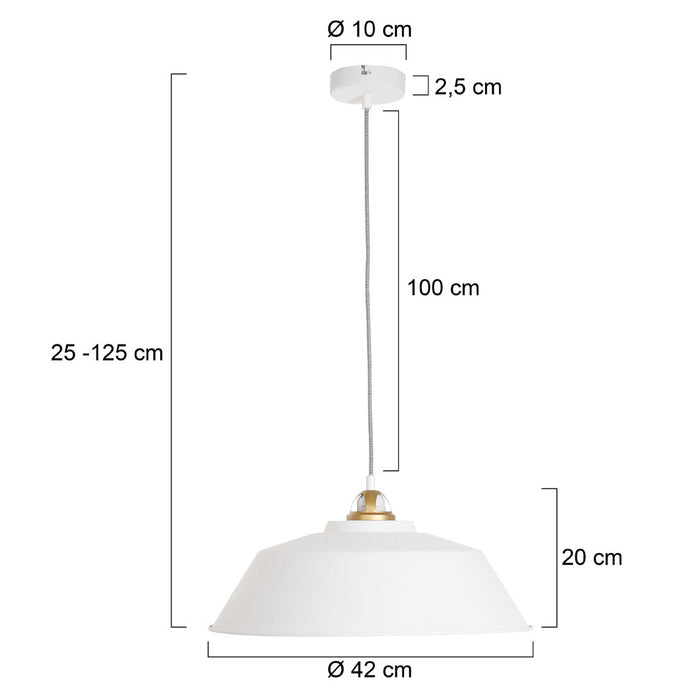 Mexlite Nové Hanglamp Wit