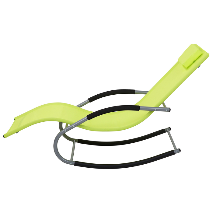 Beliani - CARANO - Strandstoel - Groen - Staal