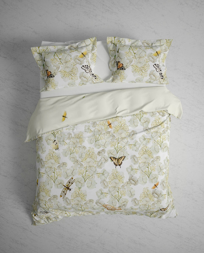 Heckett Lane Dekbedovertrek Katoen Satijn Lubin - off white