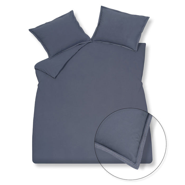 Vandyck Dekbedovertrek PURE 50 Smoke Blue 140x220 cm (percalkatoen)