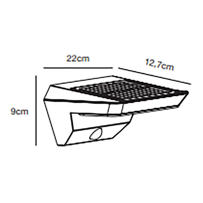 Nordlux Agena Solar Wandlamp met Sensor