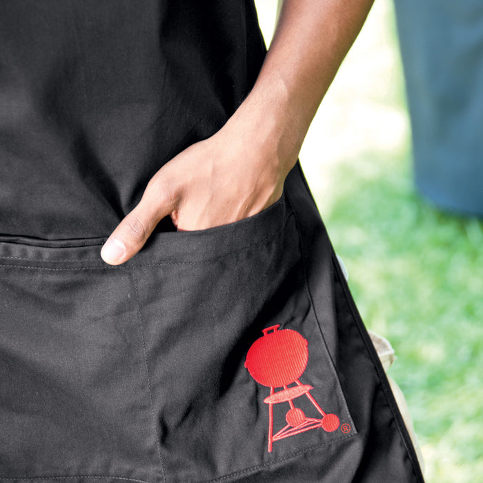 Weber Schort zwart met rode ketel