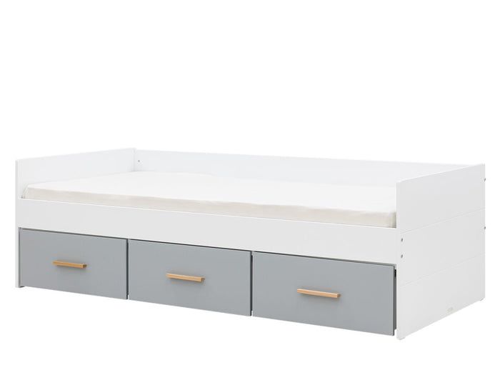 Bopita Emma bedbank 90x200 (excl. bodem) - Wit|Grijs