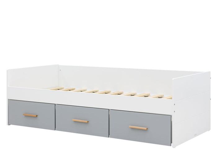 Bopita Emma bedbank 90x200 (excl. bodem) - Wit|Grijs