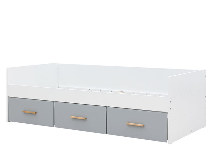 Bopita Emma bedbank 90x200 (excl. bodem) - Wit|Grijs