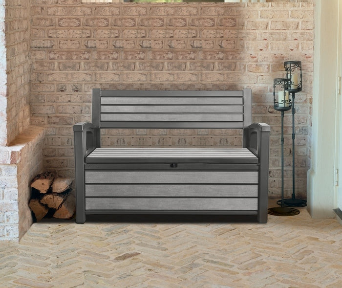 Keter Brushed Bench Box - 227 L - 2-zits