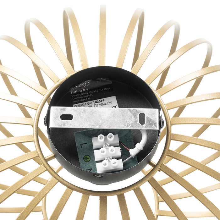 QAZQA Design plafondlamp messing 30 cm - Johanna