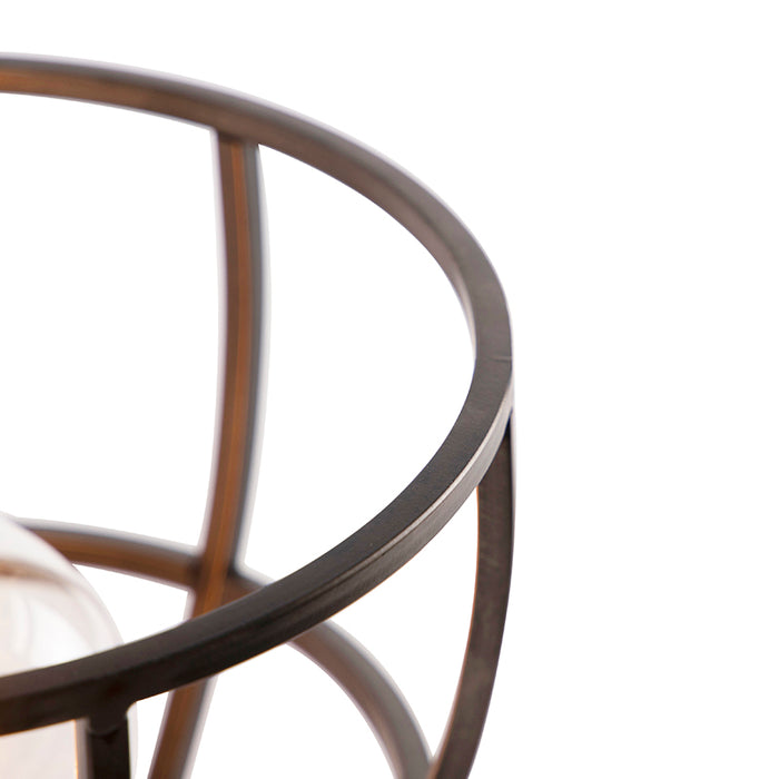 QAZQA Tafellamp arthur - Zwart - Industrieel - D 25cm