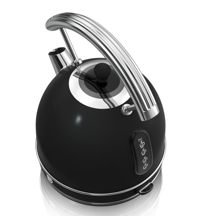 Swan Retro Waterkoker 1.8 Liter Zwart
