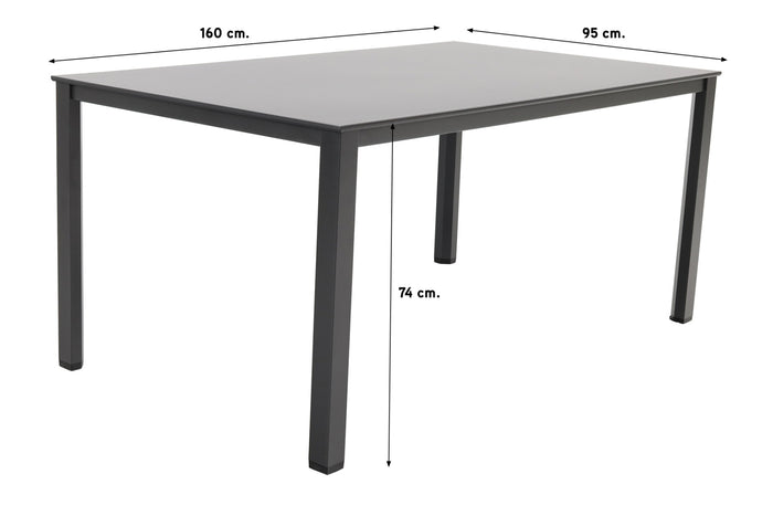 Kettler Loft|Legato 160 cm. tuinset - 5-delig verstelbaar