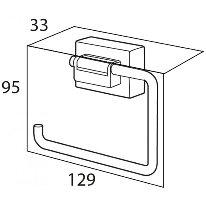 Tiger toiletrolhouder Figueras chroom 319010341