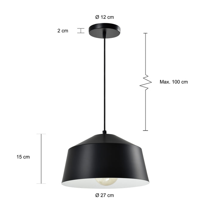 QUVIO Hanglamp zwart - QUV5163L-BLACK