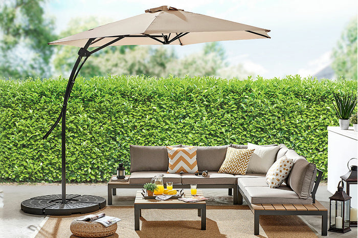 Feel Furniture - Zweefparasol - 3 Meter - Crème