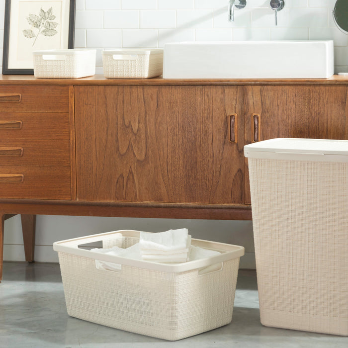 Curver Jute Wasbox 58 L - Wit