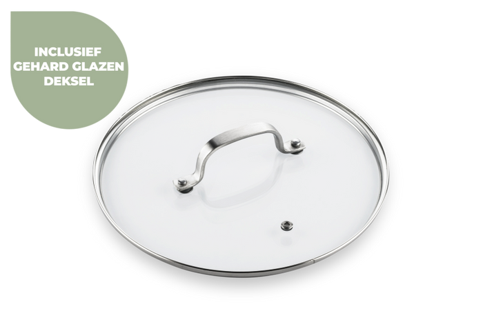 ISENVI Victoria Forged keramische sauspan 16 CM - RVS greep