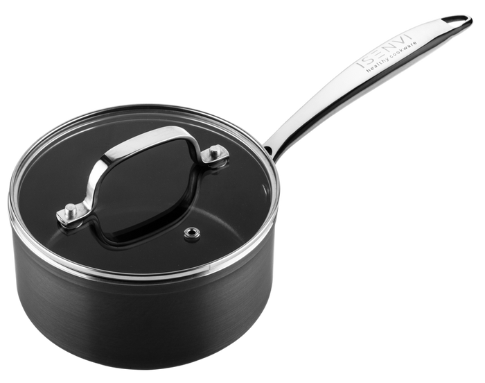 ISENVI Victoria Forged keramische sauspan 16 CM - RVS greep