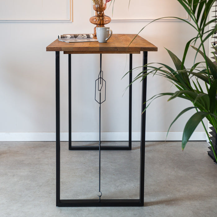 Dimehouse Industriële bartafel Vegas 130x70x110 cm Mangohout