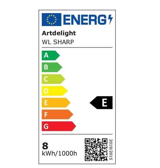 Artdelight Wandlamp Sharp Led Zwart 7.2Watt 2700K