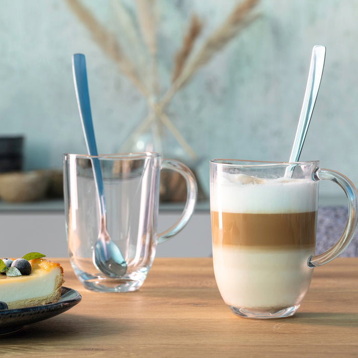 Leonardo Napoli Giftset Latte Macchiatoglazen + Lepels
