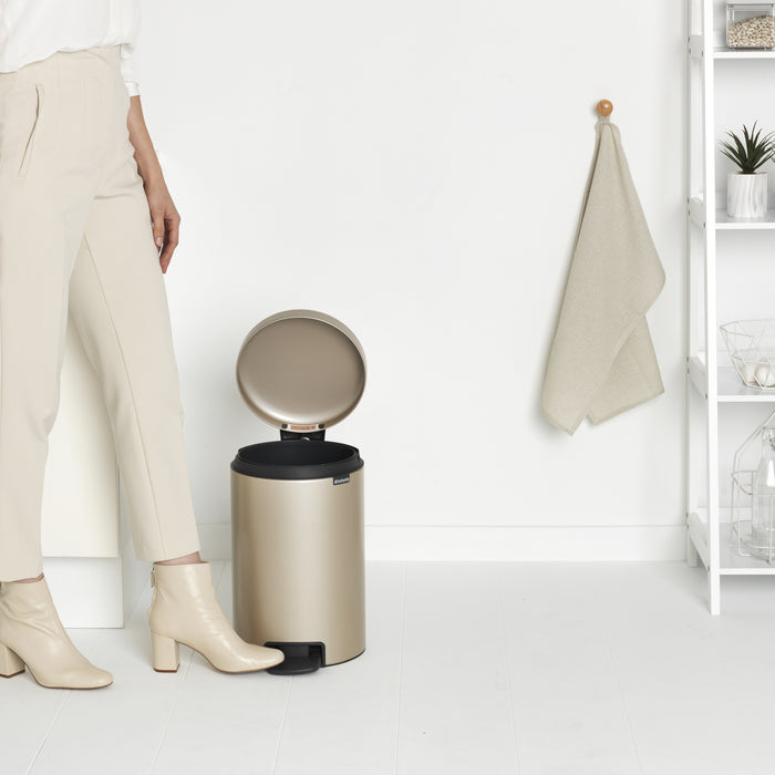 Brabantia NewIcon Pedaalemmer 12 L - Metallic Gold