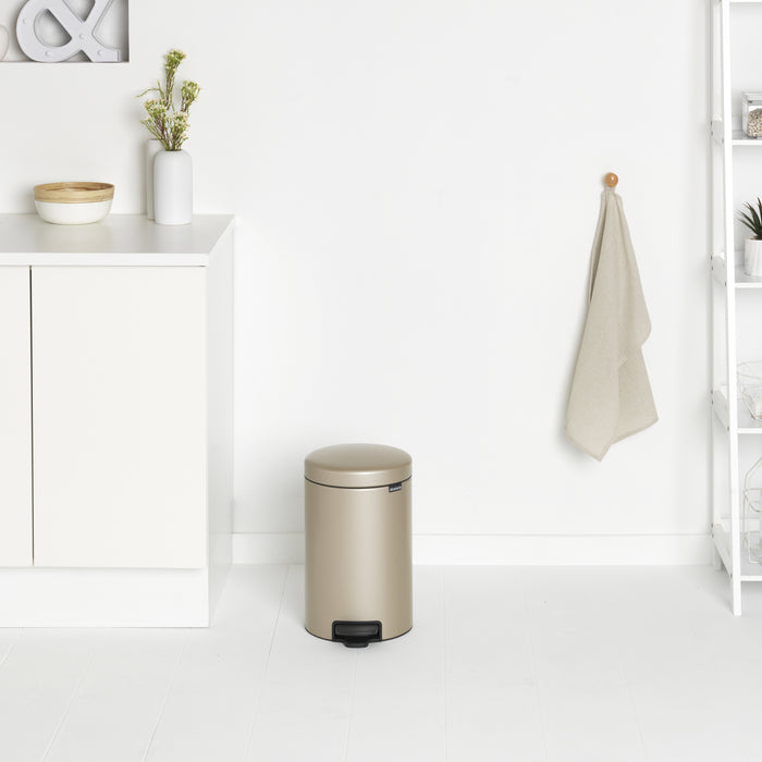 Brabantia NewIcon Pedaalemmer 12 L - Metallic Gold