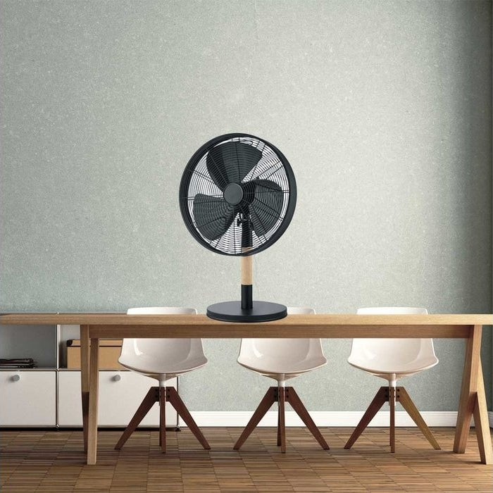 Reality Leuchten Staande Ventilator Viking Black 35cm