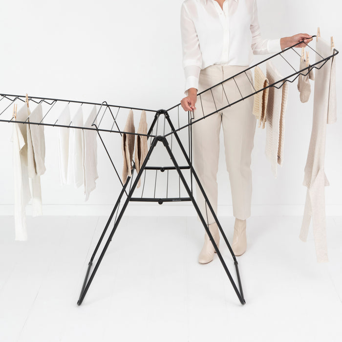 Brabantia HangOn Droogrek 25 Meter - Matt Black