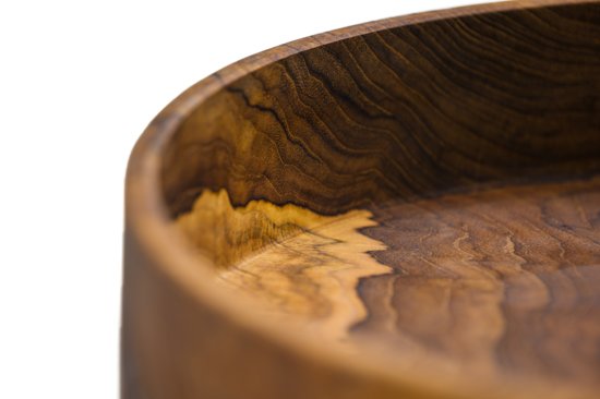 TMS - Fruit | Sla schaal - Teak - Ø 35 cm - Bijenwas