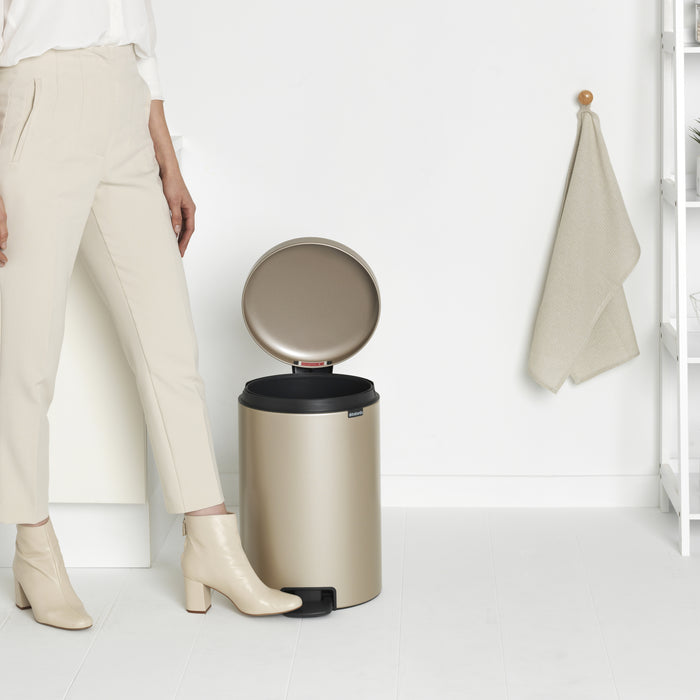 Brabantia NewIcon Pedaalemmer 20 L - Metallic Gold