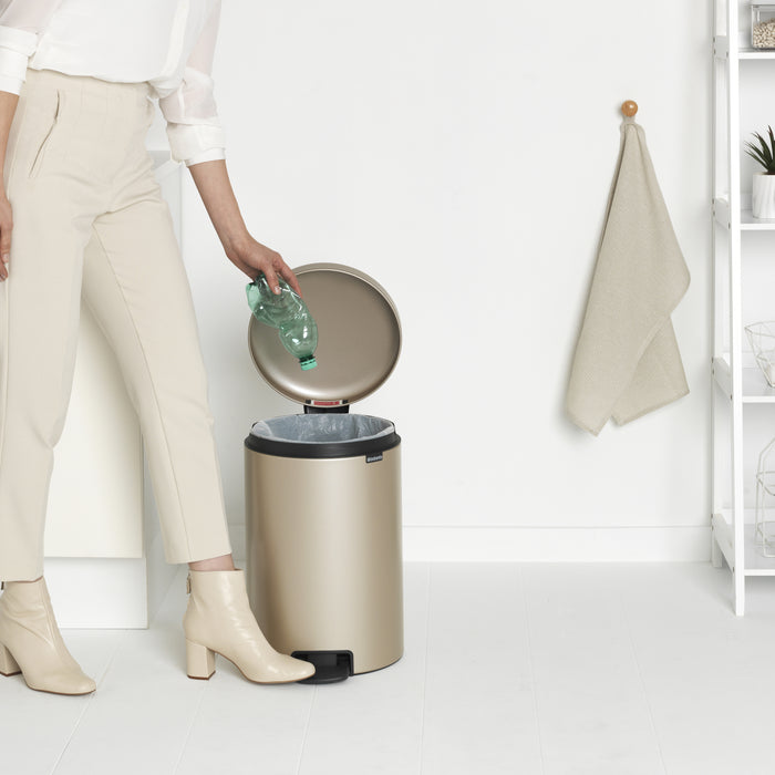 Brabantia NewIcon Pedaalemmer 20 L - Metallic Gold