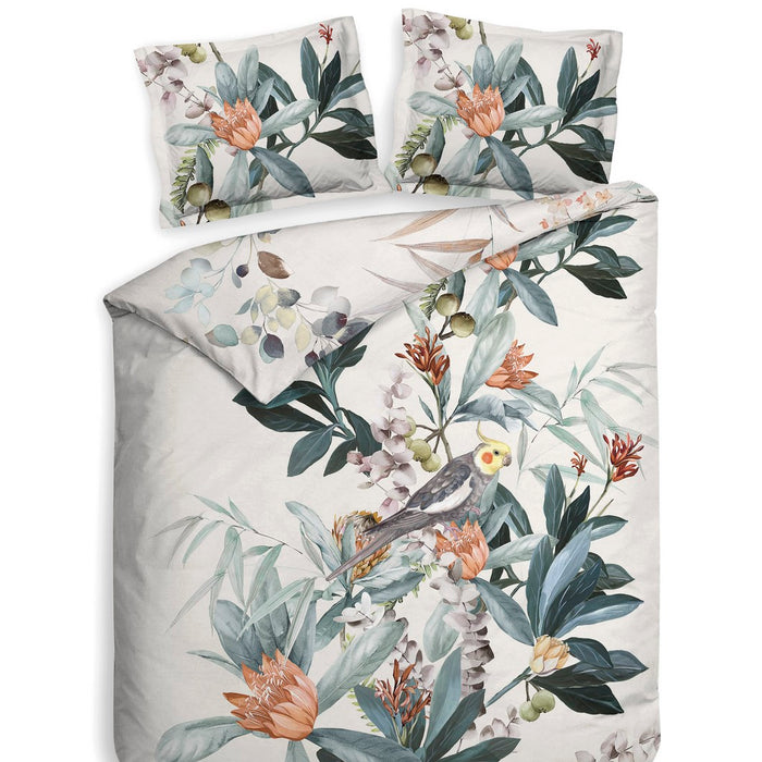 Heckett Lane Dekbedovertrek Katoen Satijn Antoni - urban blue