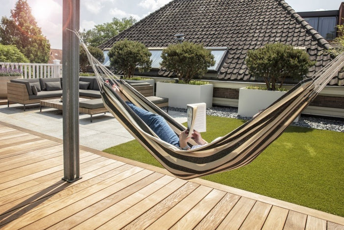 909 Outdoor Katoen Hangmat | Zwart en Wit