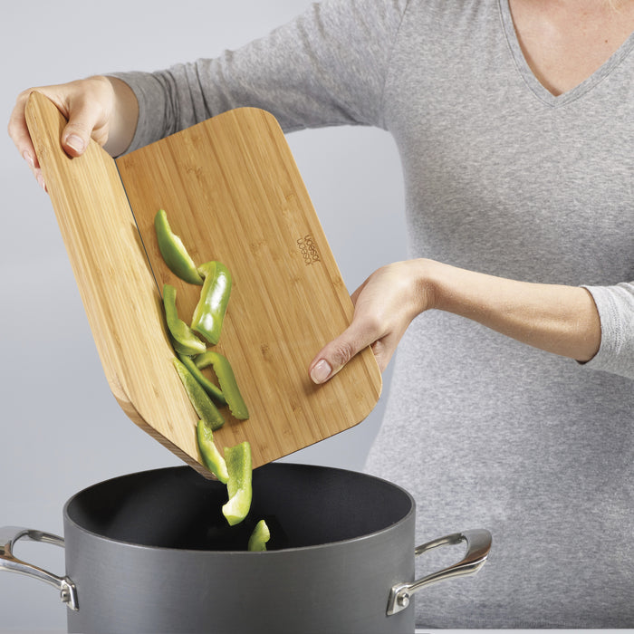 Joseph Joseph Chop2Pot Snijplank Bamboe 33 x 27 cm