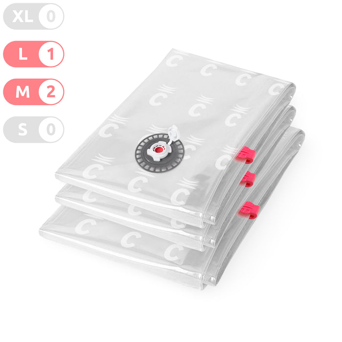 Compactor Aspispace Compressie Opbergzakken 1 L - 3 st.
